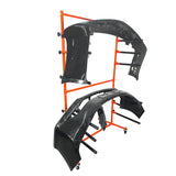 Single-Sided Mobile Bumper Storage Rack