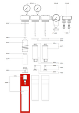 SATA Filter Sleeve with Automatic Discharge Valve for SATA Filter Series 200, 300 and 400