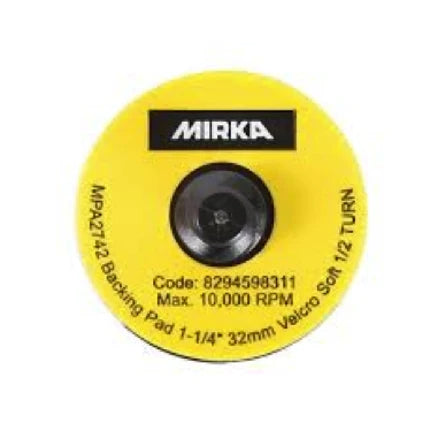 MIRKA 1.25" (32MM) QUICK LOCK SOFT GRIP BACKUP PAD, 1125SG-R