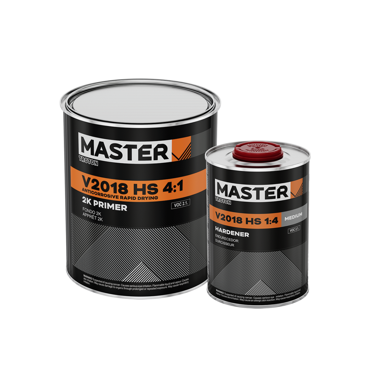 MASTER V2018 HS 4:1 2K High Build DTM Rapid Primer  Kit